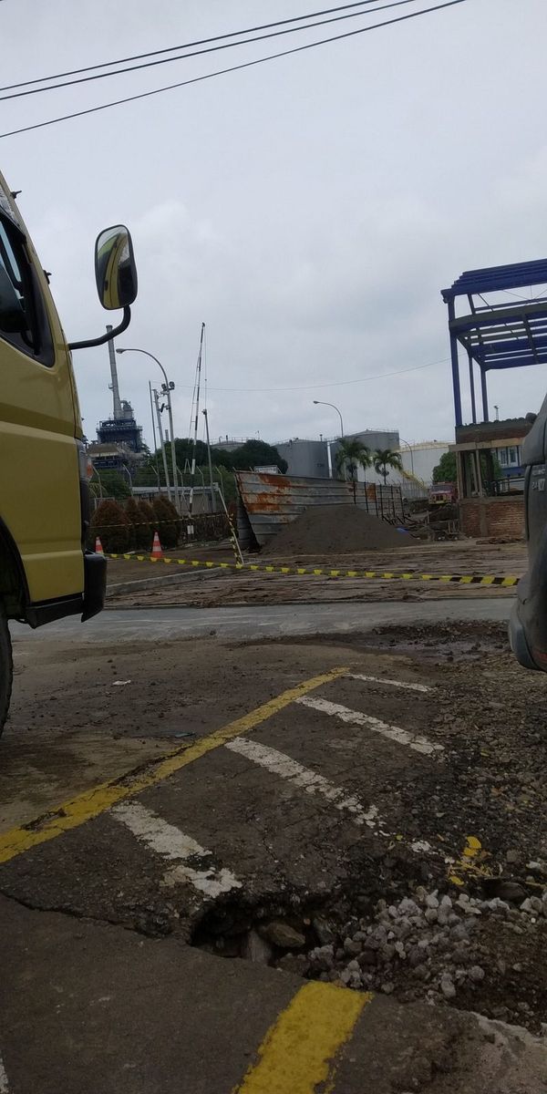 Rangkaian scaffolding area pabrik — PT. Hydro RPU